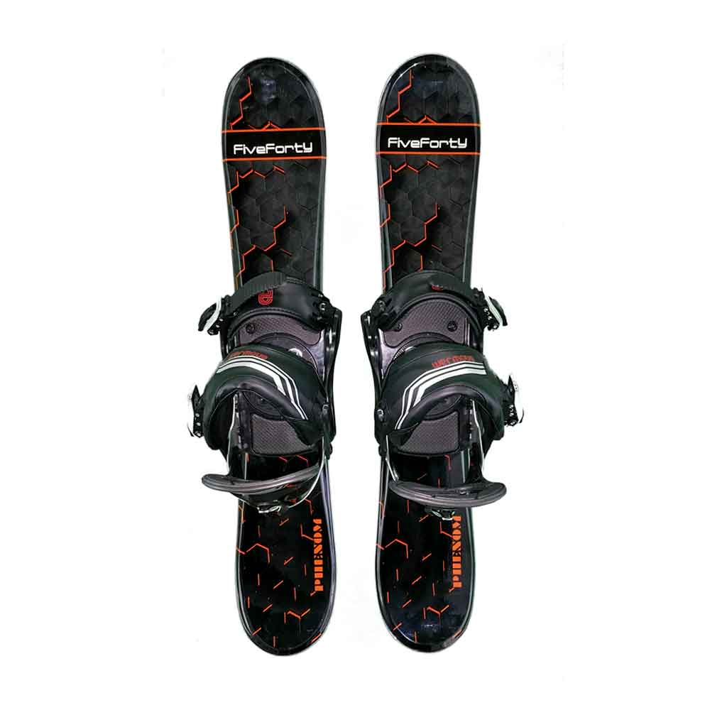 Snow Blades 2 Strap Std Snowboard Bindings Phenom Black Org 75 With Risers - Curtis Sport Connection