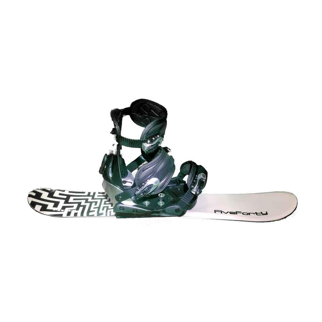 Snowblades and Snowboard Bindings with Risers White and Black 90 cm 19 -20 side