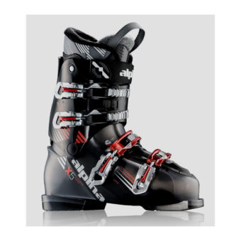 Alpina-5x Ski Boots Black Red