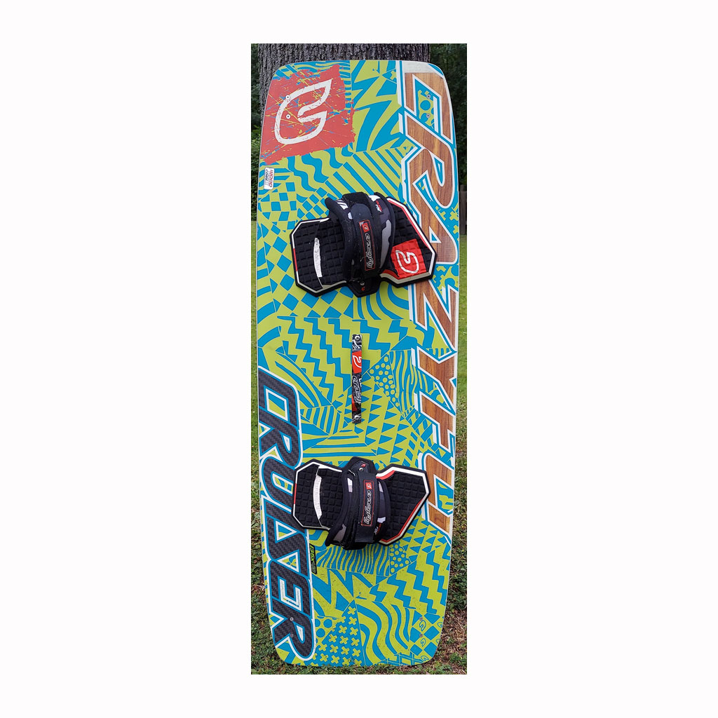 CrazyFly 135 x 46 Twin Tip Kite Board, Straps and Pads Used