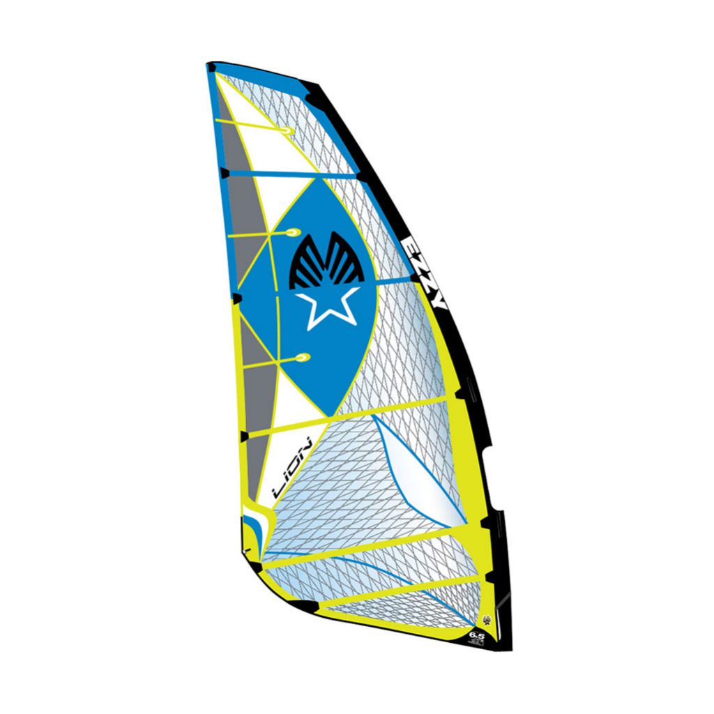 Ezzy Lion Windsurfing Sail with 2 cams