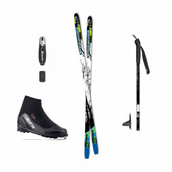 Erik Sports White Woods White Tail Cross Country Ski Package